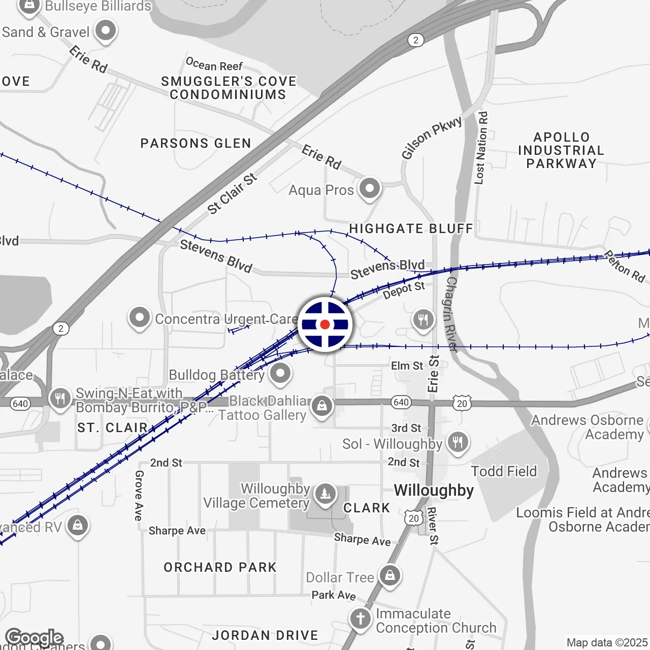 Willoughby Iron and Waste Materials Map